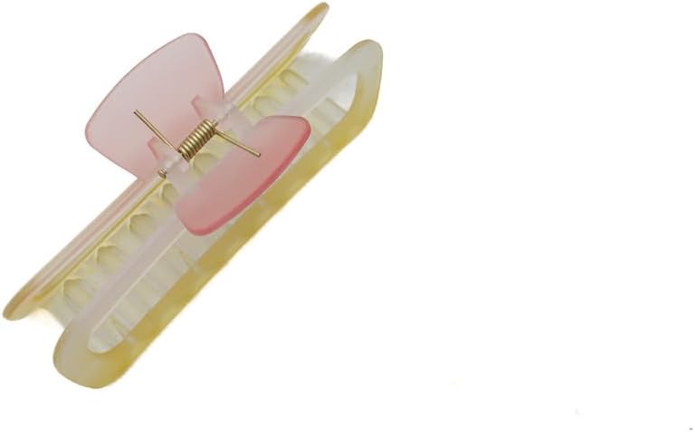 Daiso Matte Bicolor Hair Clip - Yellow - Image 3